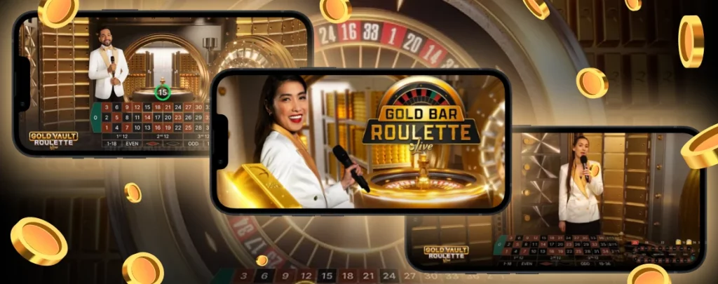Roleta Gold Vault no celular